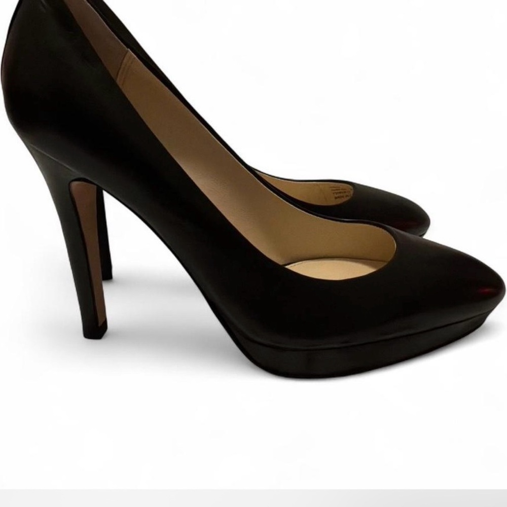 Coach Black Leather Heels